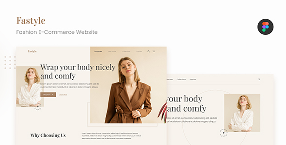 Fastyle - Simple Fashion E-Commerce Website UI