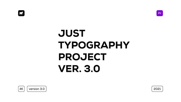 Just Typography 3.0 - for Premiere Pro | Essential Graphics