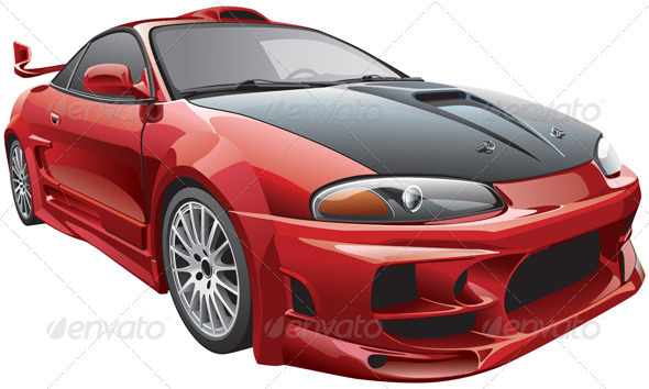 Devil's Car - Objects Vectors