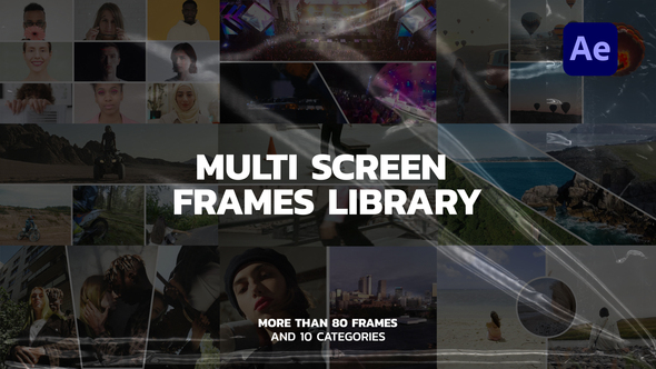 Multi Screen Frames - VideoHive 32563837