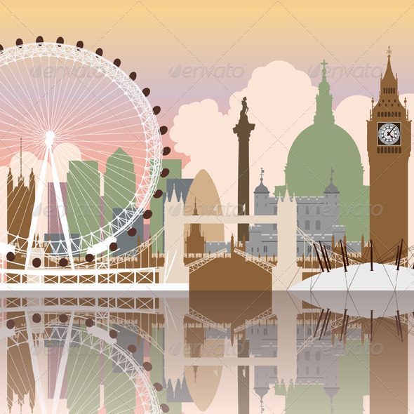 London Cityscape - Buildings Objects