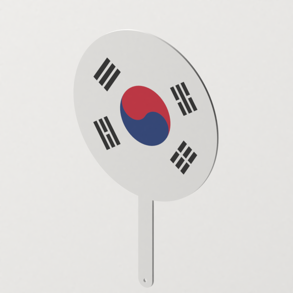 Korean Hand Fan - 3Docean 33757792