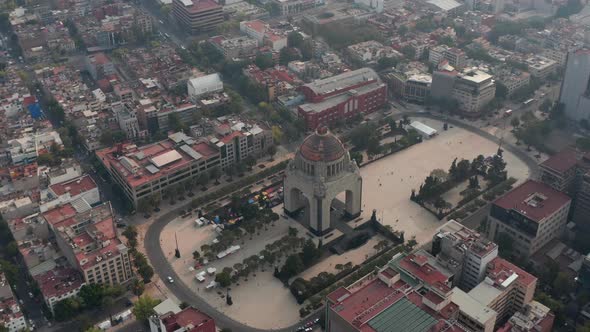 Aerial View of Famous Monument to Revolution on Plaza De La Republica alt