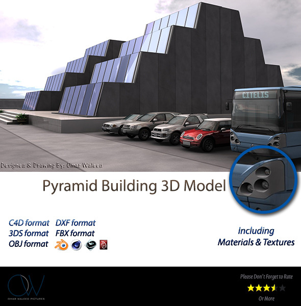 Pyramid Building 3D - 3Docean 3079172