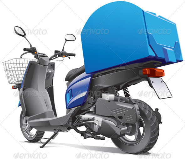 Delivery Motorcycle Mockups - Motorcycle for Life