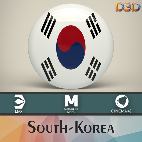 South-Korea Badge - 3Docean 33763046