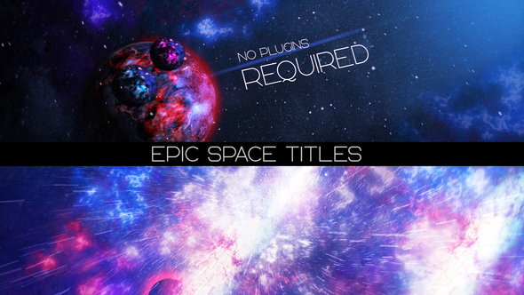 Epic Space Titles - VideoHive 33750082