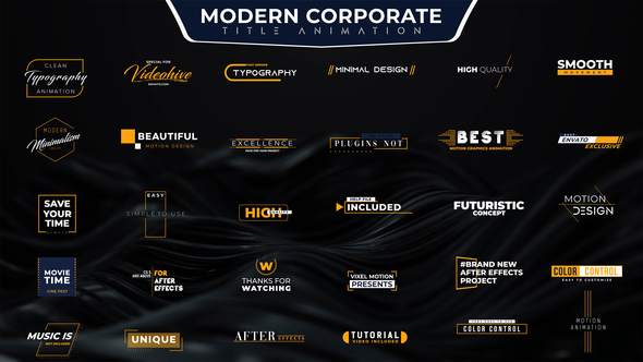 Modern Corporate Titles - VideoHive 33765783