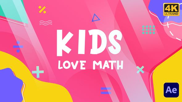 Kids Love Math Slideshow | After Effects