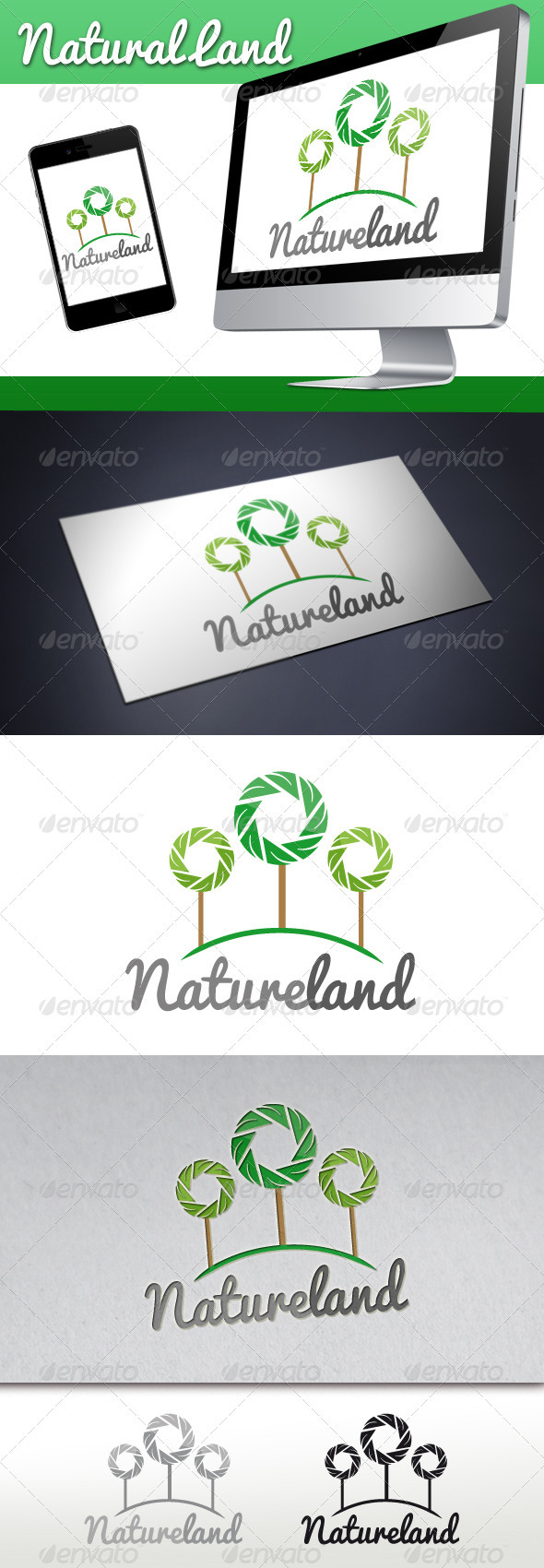 Natural Land Logo - Nature Logo Templates