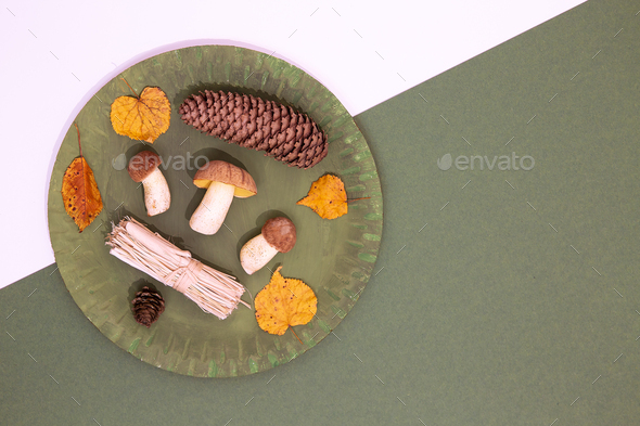 Autumn minimalist scene. - Stock Photo - Images