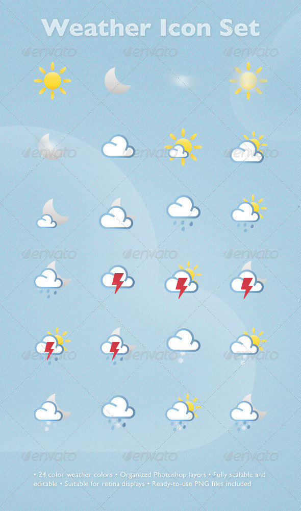 Weather Icon Set - Seasonal Icons