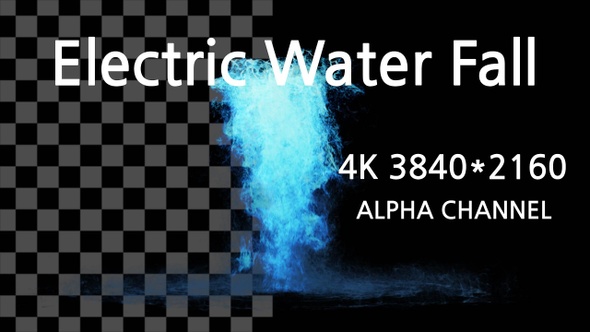 Electric Water Fall loop 4K