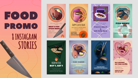 Food Promo Stories Pack