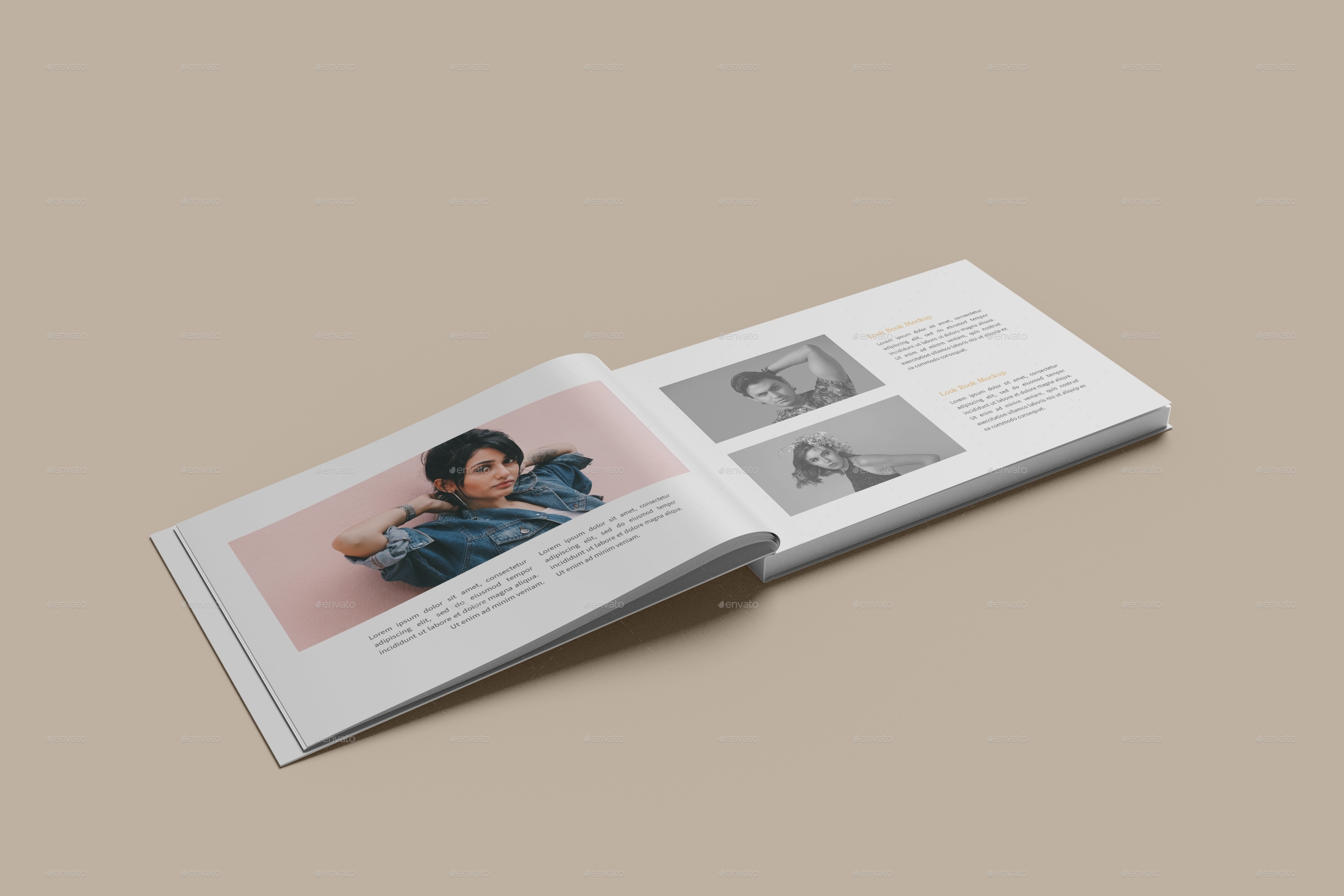 Landscape Magazine Lookbook Mockup, Graphics | GraphicRiver