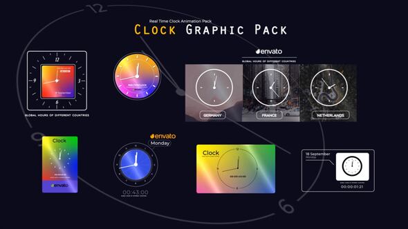 Real Time Clock Animation Pack