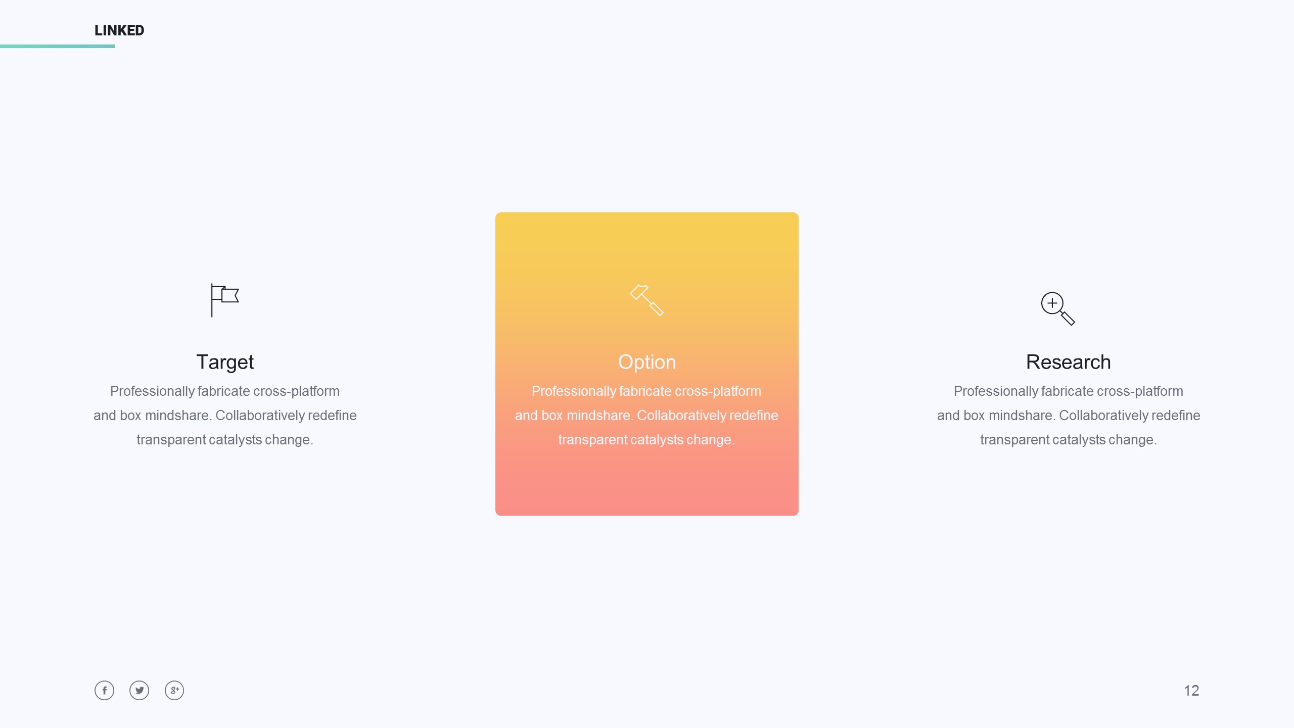 Linked Minimal Powerpoint Template, Presentation Templates | GraphicRiver