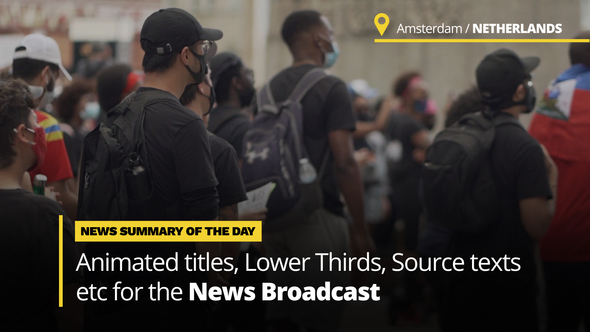 News Titles - Animated Titles and Lower Thirds for Broadcast News