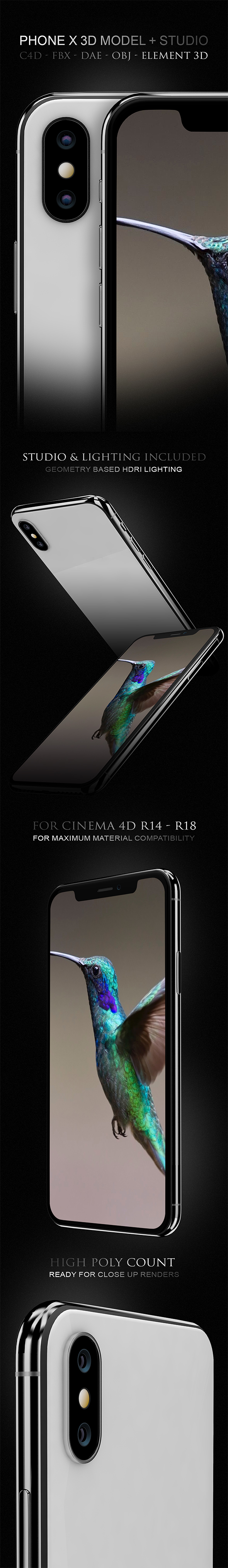 iPhone X 3D - 3Docean 20691274