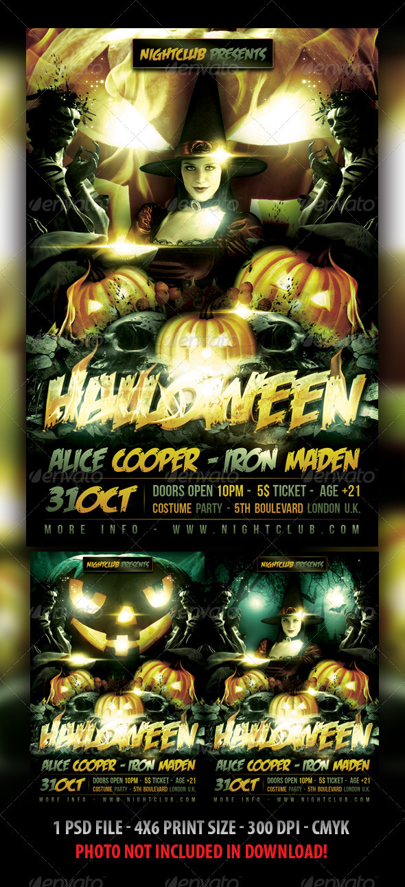 Halloween Flyer Template - Holidays Events