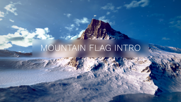 Mountain Flag Intro - VideoHive 33797074