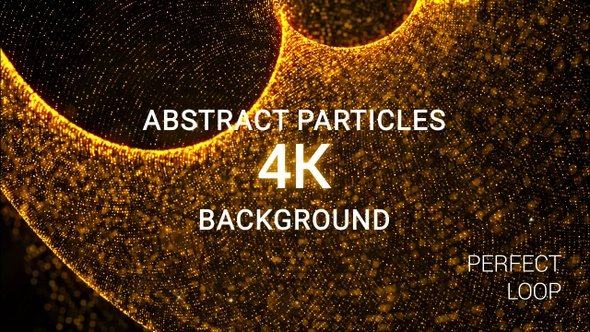 Abstract Gold Particle Background 4k