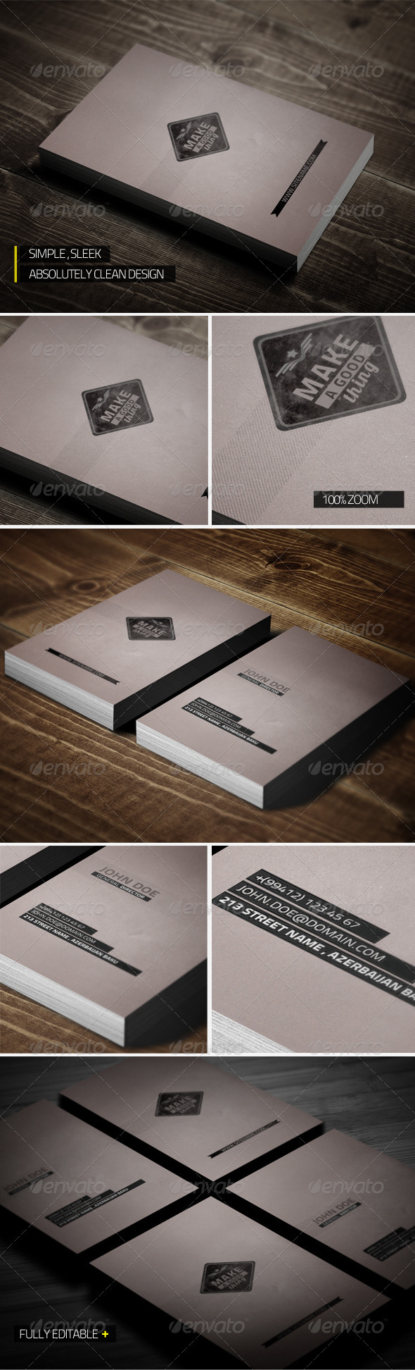 Unique Clean Business Card - Creative Business Cards