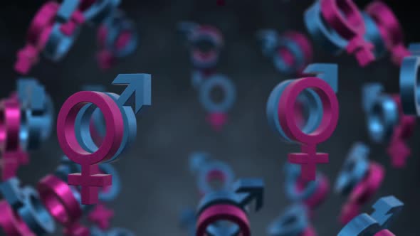 Male And Femal Sex Sybmol Background alt