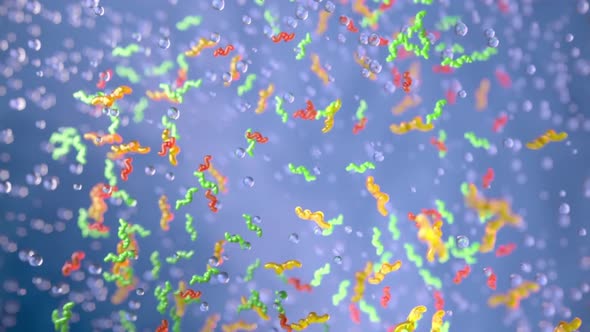 Cell nucleus molecules and proteins alt