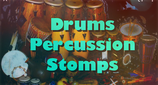 Drums, Percussion, Stomps
