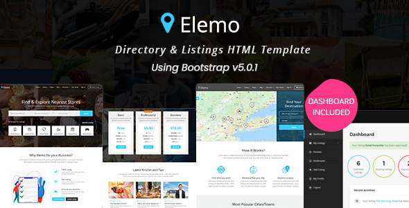 Elemo - DirectoryListings - ThemeForest 20245668