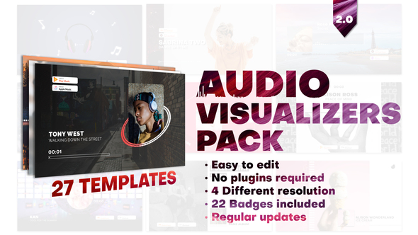 Audio Visualizers Pack - VideoHive 28006092