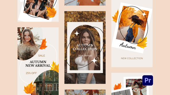 Autumn Sale Instagram Stories for Premiere Pro