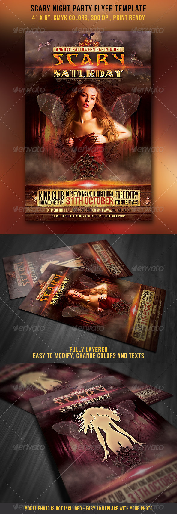 Scary Night Party Flyer - Clubs & Parties Events
