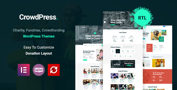 CrowdPress - Crowdfunding - ThemeForest 28432341