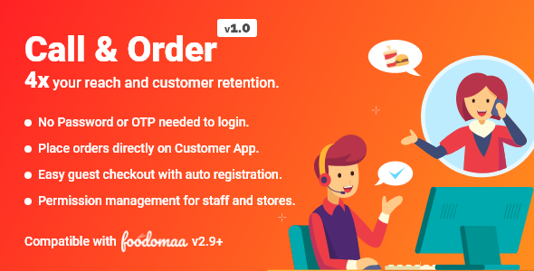 Call And Order Module for Foodomaa