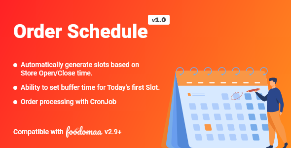 Order Schedule Module for Foodomaa