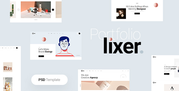 Lixer - Portfolio PSD Template