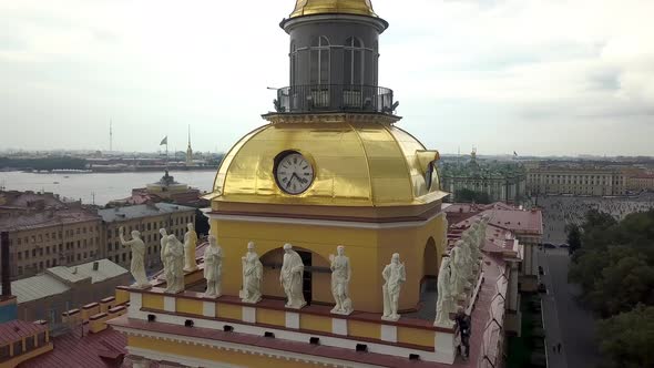 Beautiful Span Near Admiralty Spire in St Petersburg alt