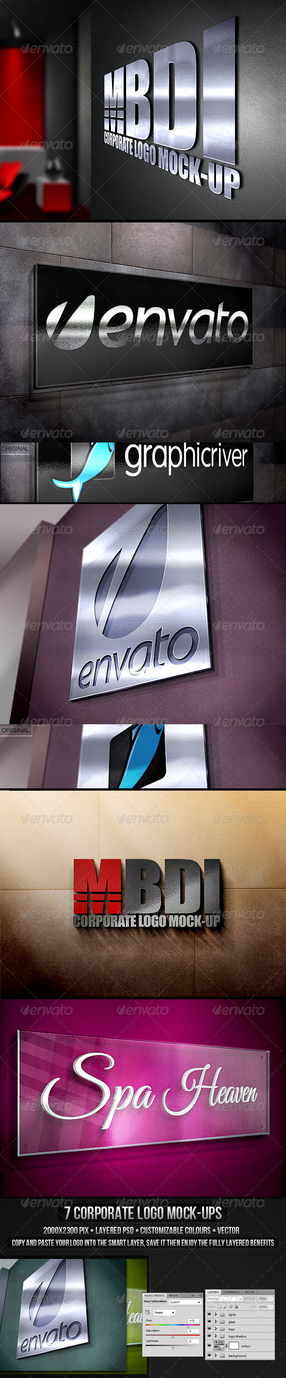 Corporate Logo Mock-up - Logo Product Mock-Ups