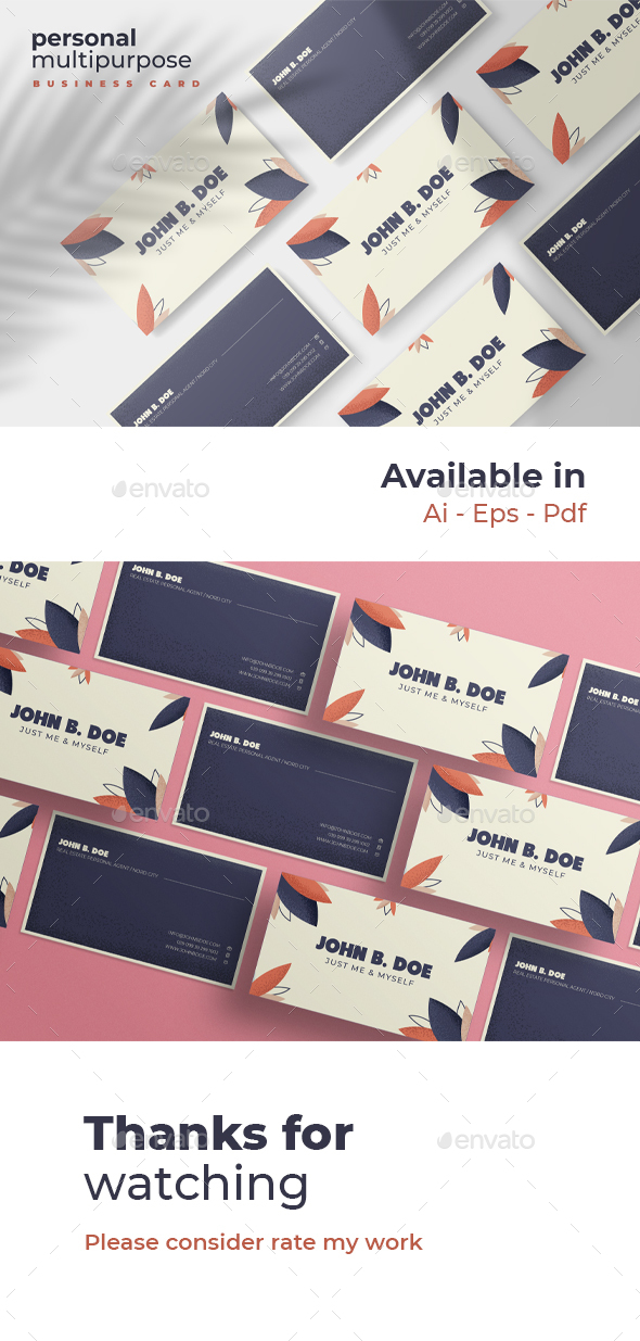 John Doe - Real Estate personal Business Card