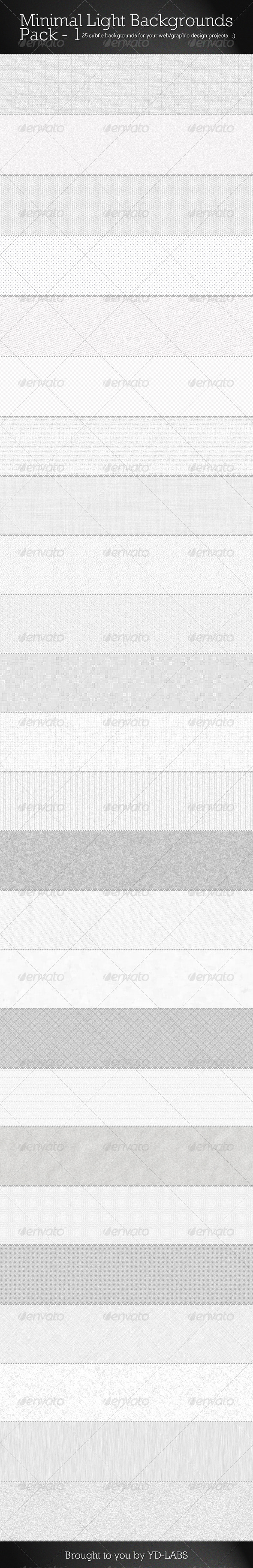 Minimal Light Backgrounds Pack 1 - Patterns Backgrounds
