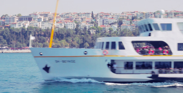 Istanbul Bosphorus Ferry Close Up