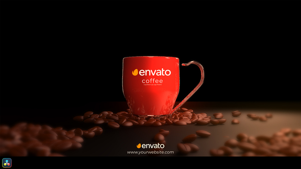 3D Coffee Cup Mockup Logo