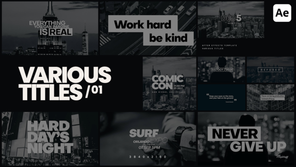 Various Titles - VideoHive 33857800