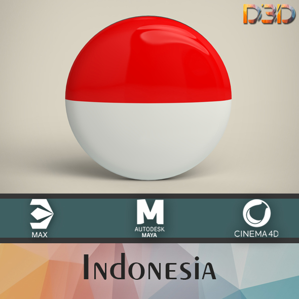 Indonesia Badge - 3Docean 33857904