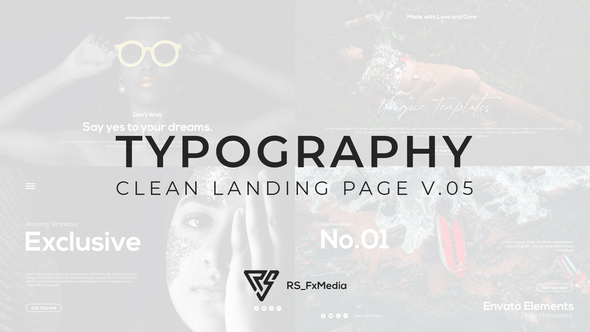 Typography Slide - Clean Landing Intro V.05