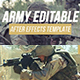 Army Editable After Effects Template - VideoHive Item for Sale