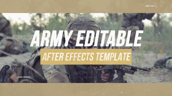 Army Editable After - VideoHive 33735757