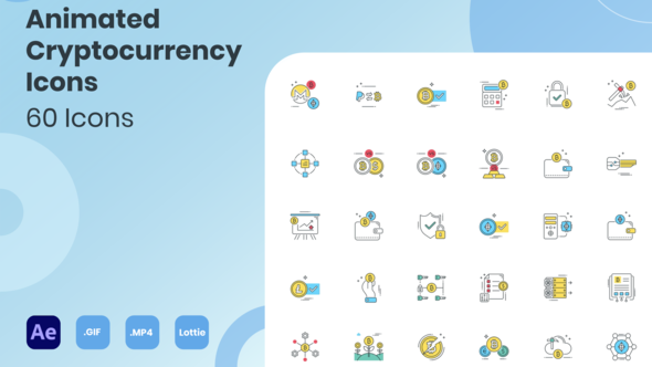 Animated Cryptocurrency Icons - VideoHive 33861378